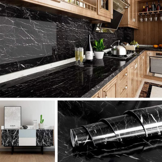 Self Adhesive Marble Sheet Sticker For Kitchen,(60×200) Cupboard, Wall – Anti Oil And Heat Resistant Wallpaper
