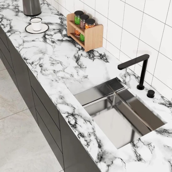 Self Adhesive Marble Sheet Sticker For Kitchen,(60×200) Cupboard, Wall – Anti Oil And Heat Resistant Wallpaper