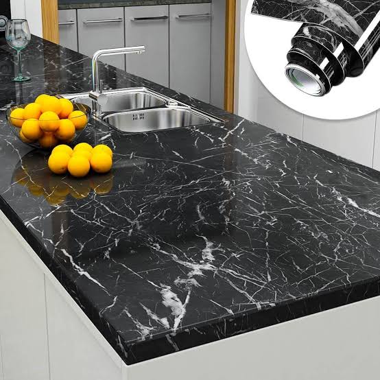 Self Adhesive Marble Sheet Sticker For Kitchen,(60×200) Cupboard, Wall – Anti Oil And Heat Resistant Wallpaper