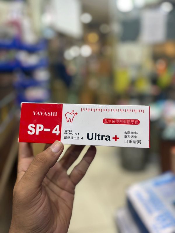 Yayashi Sp-4 Ultra Whitening Toothpaste Probiotic Stain Remover 120gm /nano Toothbrush Protects Gums Freshens Breath, For Everyone